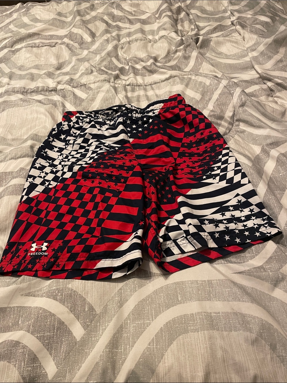 Under Armour Boys Red, White & Navy Star-Spangled Swim Shorts